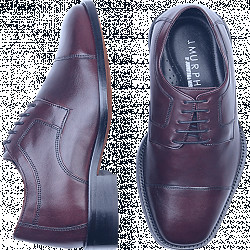Johnston & Murphy Novick Burgundy Cap Toe Lace Up Shoes - Men's Sale |  Men's Wearhouse